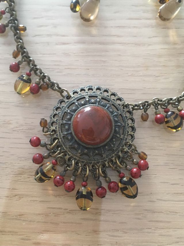 Conjunto joya collar y Pendientes Cristal