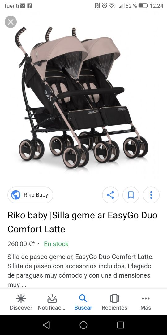 carrito doble poco uso