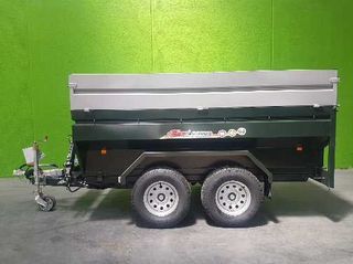 Remolque Bañera con grua