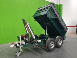 Remolque Bañera con grua