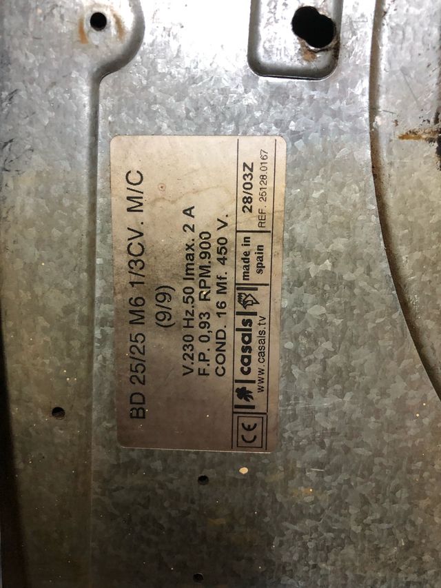 Ventilador centrífugo