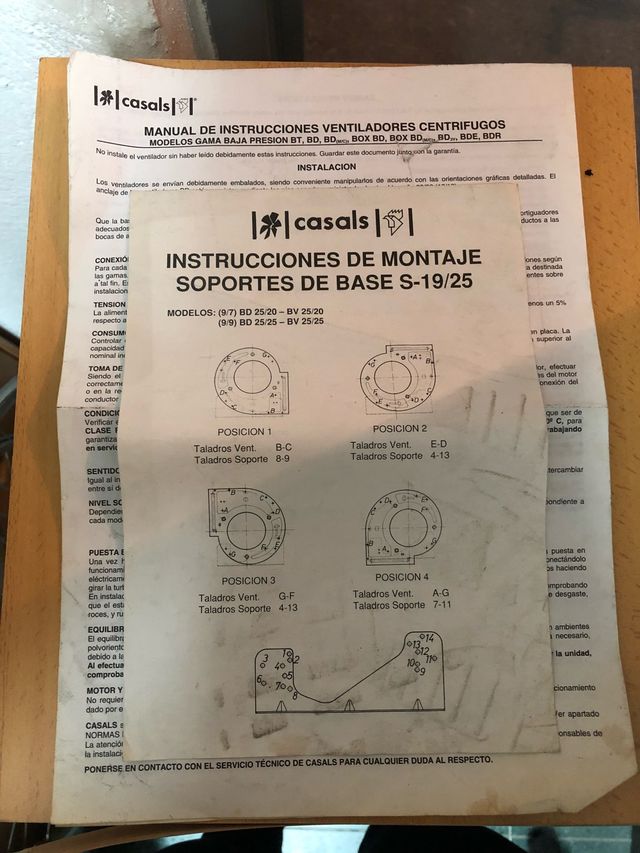 Ventilador centrífugo