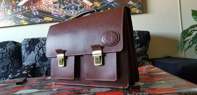 Maletín porta documentos de piel