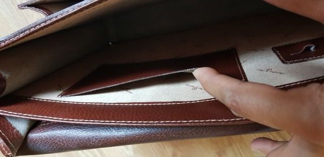 Maletín porta documentos de piel