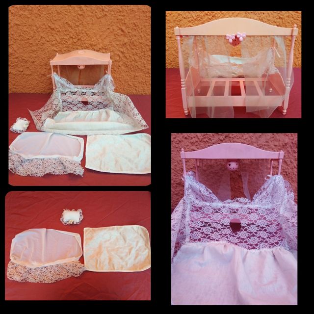 Gran lote Barbie + Ken + caballo + cama + 107 ropa