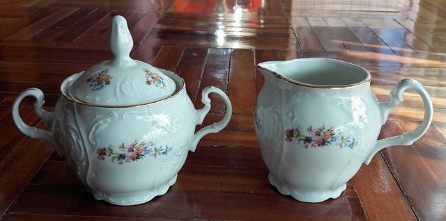 Juego de Café de Porcelana de Bohemia