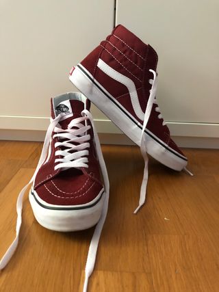 vans mujer altas granate vans mujer altas granate