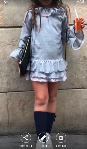 vestido niña artesanal