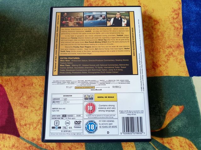 Snatch (DVD, en inglés)