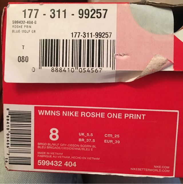 Nike roshe one print talla 39