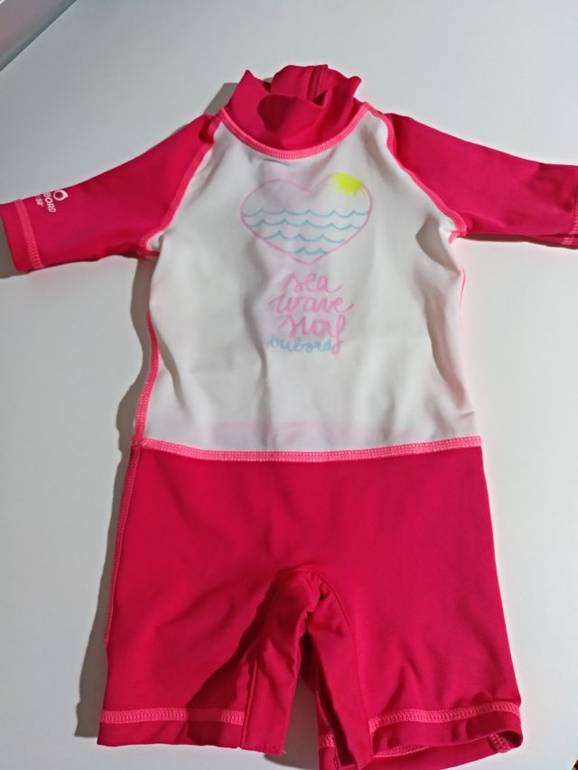 Traje de baño bebé protección UV50 Decathlon