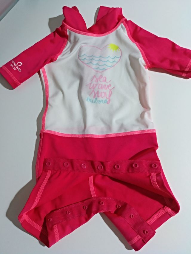 Traje de baño bebé protección UV50 Decathlon