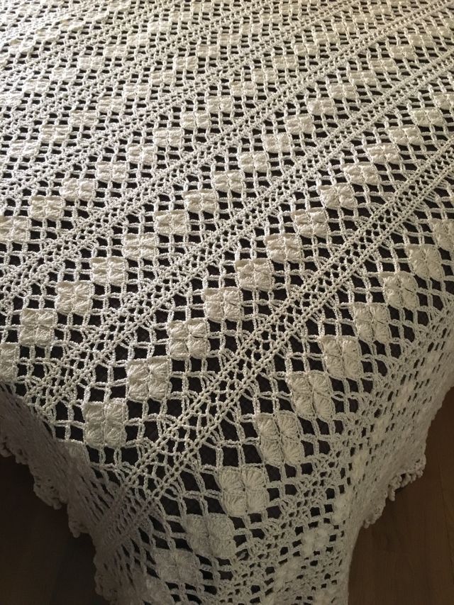 Colcha Ganchillo Artesanal 240x230