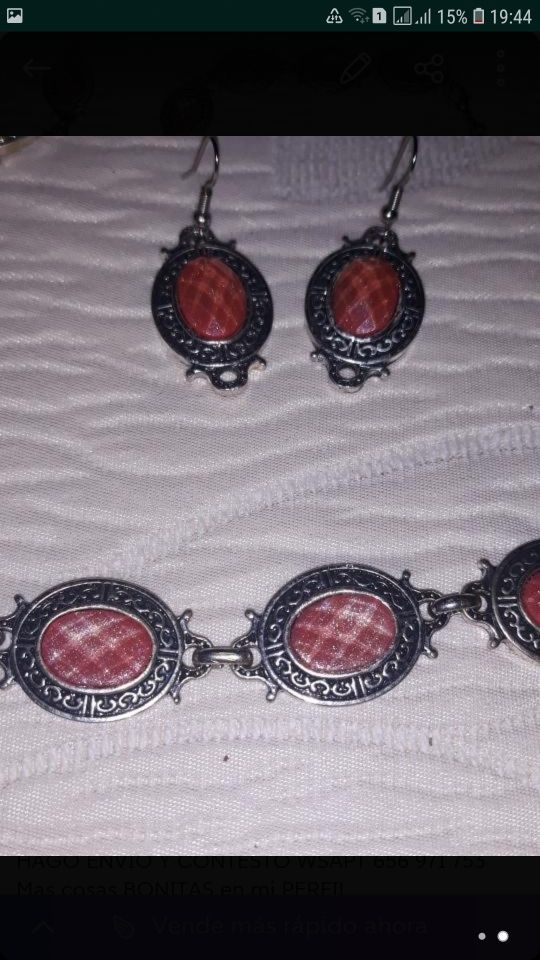 CONJUNTO COLLAR+PULSERA+PENDIENTES