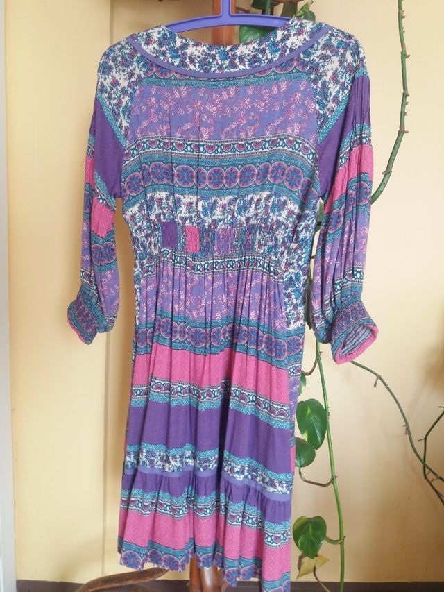 Vestido hippy talla M