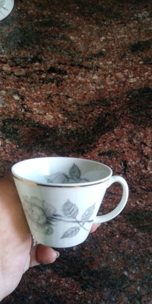 Juego café, Porcelana Santa Clara + 2 Tazas