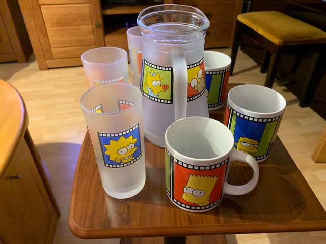 OFERTA Colección Vasos, tazas y Jarra Los Simpsons