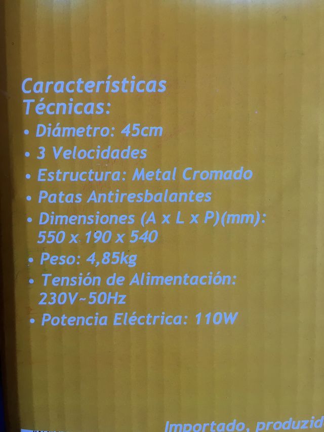 Ventilador potente nuevo
