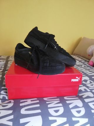 zapatillas puma vikky negras