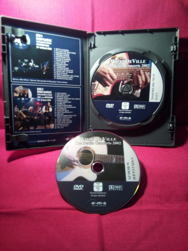 ¡Como NUEVO! WILLY DE VILLE:LIVE 2002.2 DVD ¡RARO!