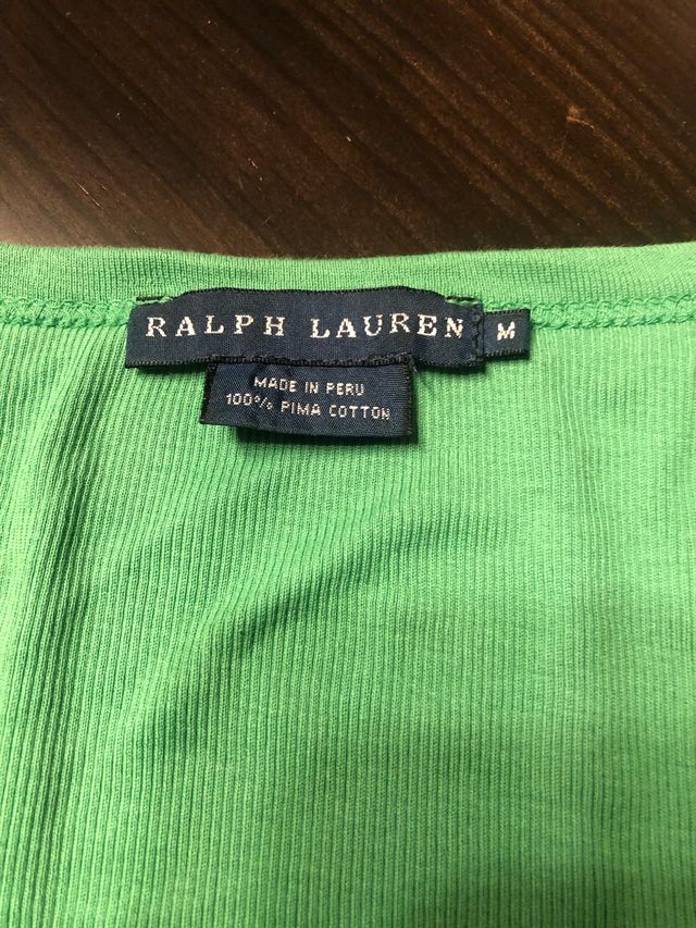 Canotta verde Ralph Lauren