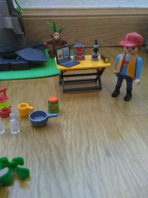 Kit Playmobil selva y jeep.