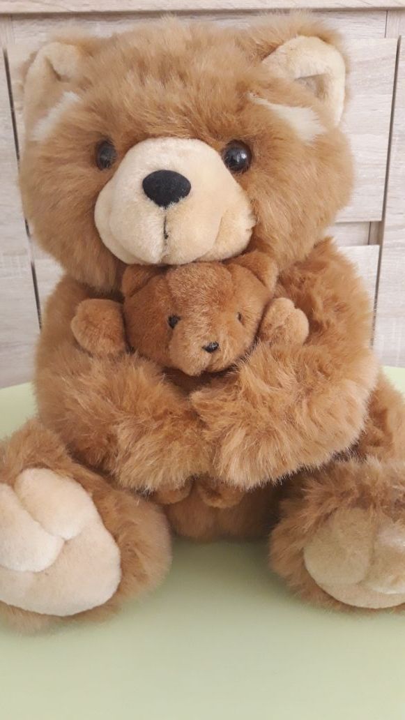 Peluche Mama Papa Oso Con Bebe De Segunda Mano Por 12 En Sant Joan D Alacant En Wallapop