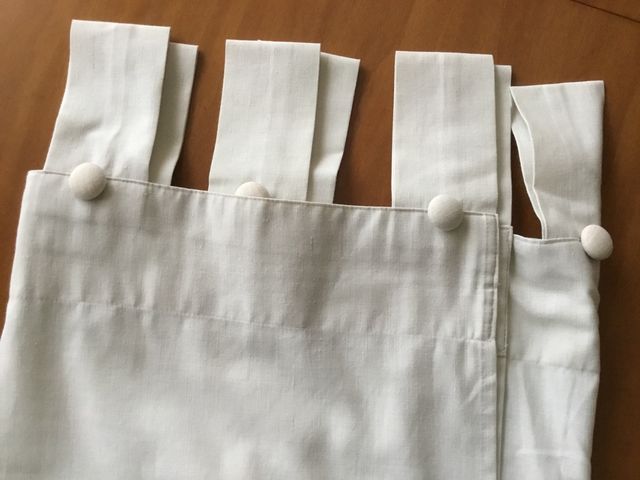 Cortina Color Crudo Con Trabillas De Segunda Mano Por 8 En Sabadell En Wallapop
