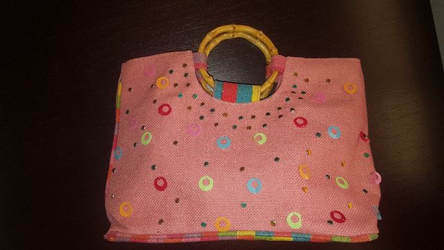 Bolso rattan y mimbre