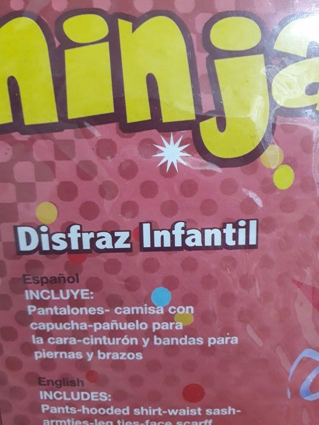 disfraz infantil Ninja