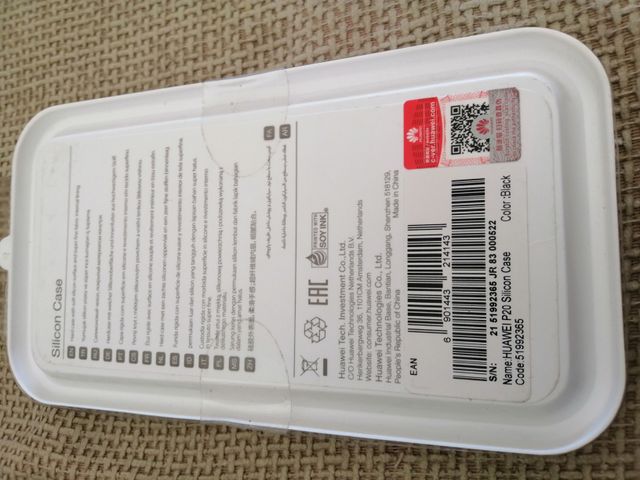 CUSTODIA IN SILICONE HUAWEI P20, NERA