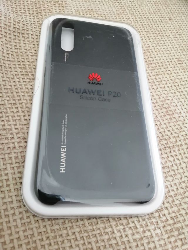 CUSTODIA IN SILICONE HUAWEI P20, NERA