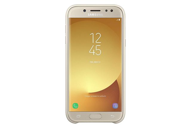 CUSTODIA A DOPPIO STRATO PER SAMSUNG GALAXY J5 2017, dorata