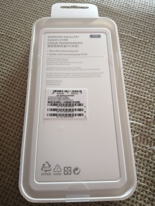 COVER TRASPARENTE PER SAMSUNG GALAXY S8 PLUS, rosa