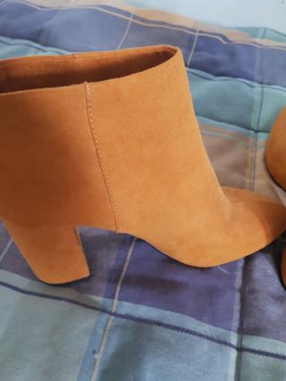 BOTINES ANTECILLA mostaza