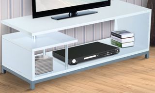 Mueble TV madera blanco NUEVO de segunda mano por 85 € en Barcelona en