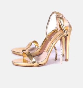 En Sandalias Madrid Mano Wallapop Segunda Zara Doradas De PkTlwOuXZi
