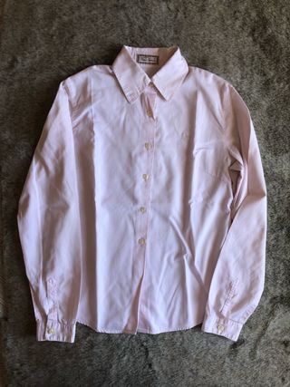 Thomas Burberry camisa rosa manga mujer logo de segunda mano Thomas Burberry camisa rosa manga mujer logo de segunda mano