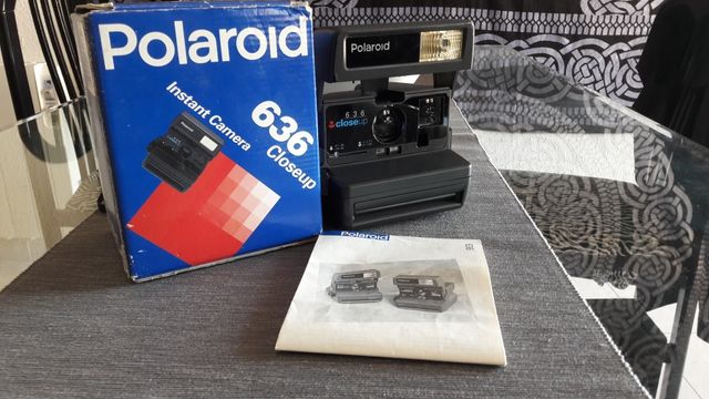 Cámara de fotos polaroid 636 closeup