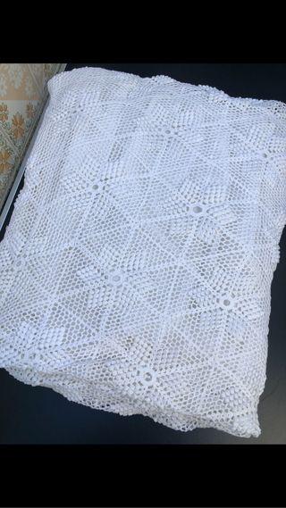 Colcha de ganchillo para cama 135 de segunda mano por 28 Colcha antigua. Ganchillo 135 150 | eBay