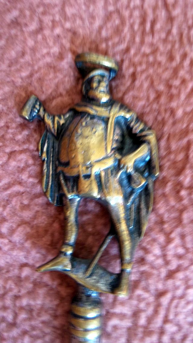 TENEDOR DECORATIVO ANTIGUO – ALPACA SIGLO XVIII