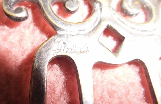 TENEDOR DECORATIVO ANTIGUO – ALPACA SIGLO XVIII