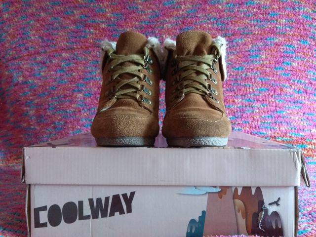 Botin marron camel con borrego