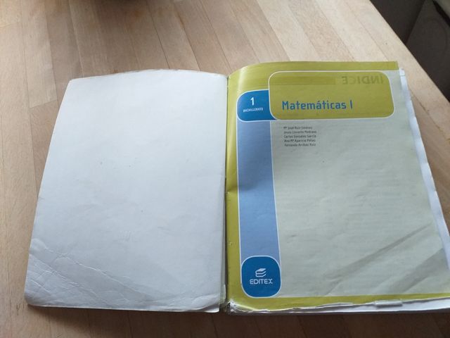 MATEMATICAS I - 1° BACHILLERATO