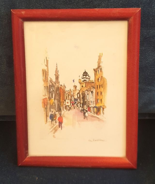 Pack de 4 cuadros con escenas turísticas