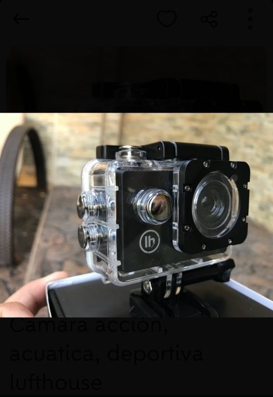 camara de acción acuatica