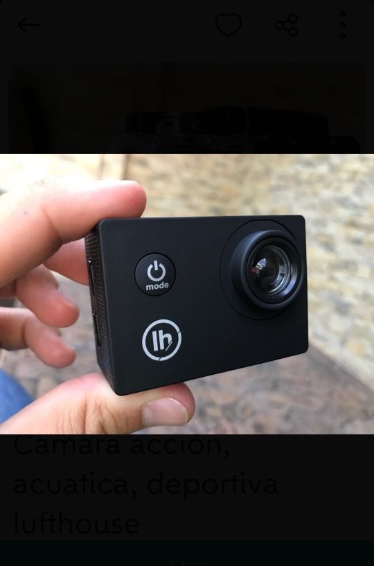 camara de acción acuatica