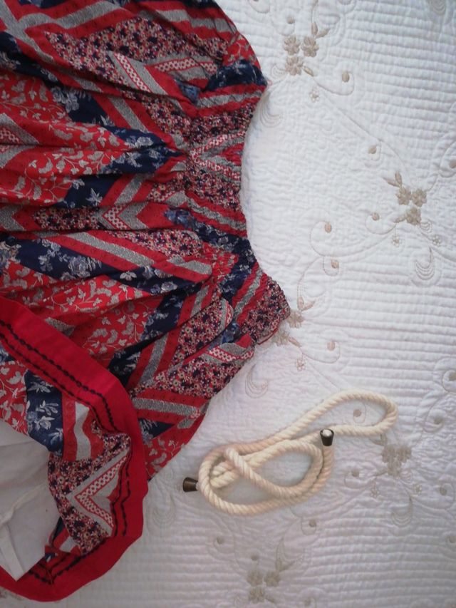 Falda volantes. Estampado