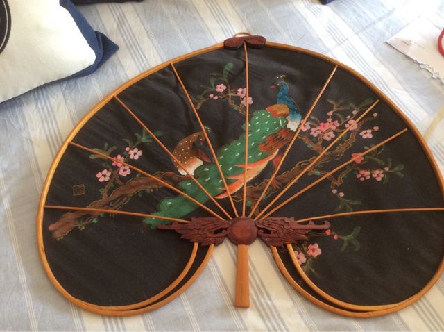 ABANICOS ETNICOS PARA DECORACION " GANGA"