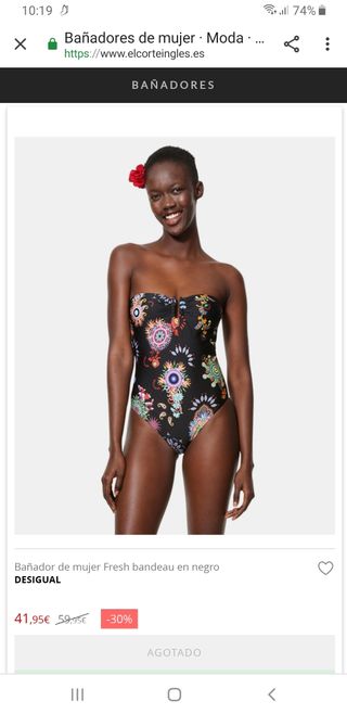 Desigual Wallapop Segunda Mano Bañador De En Pn0wOk